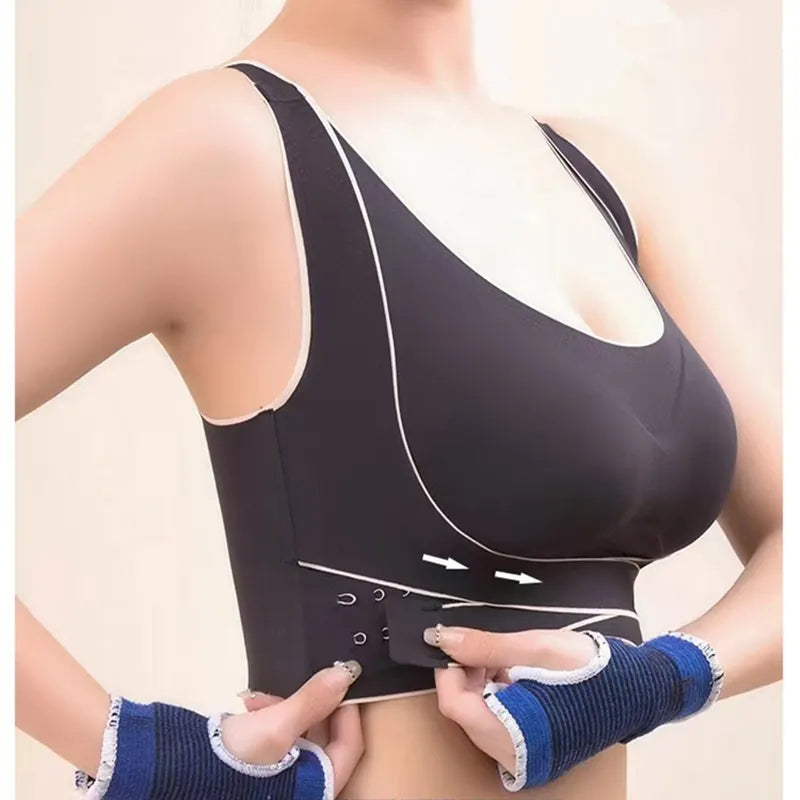 Femme - Body Sous-vetement de sport, antichoc, Anti-affaissement, beau dos, Fitness, Yoga, sexy, sombre
