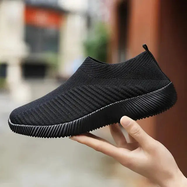 Chaussures pour femmes, baskets de haute qualité, plates à enfiler.