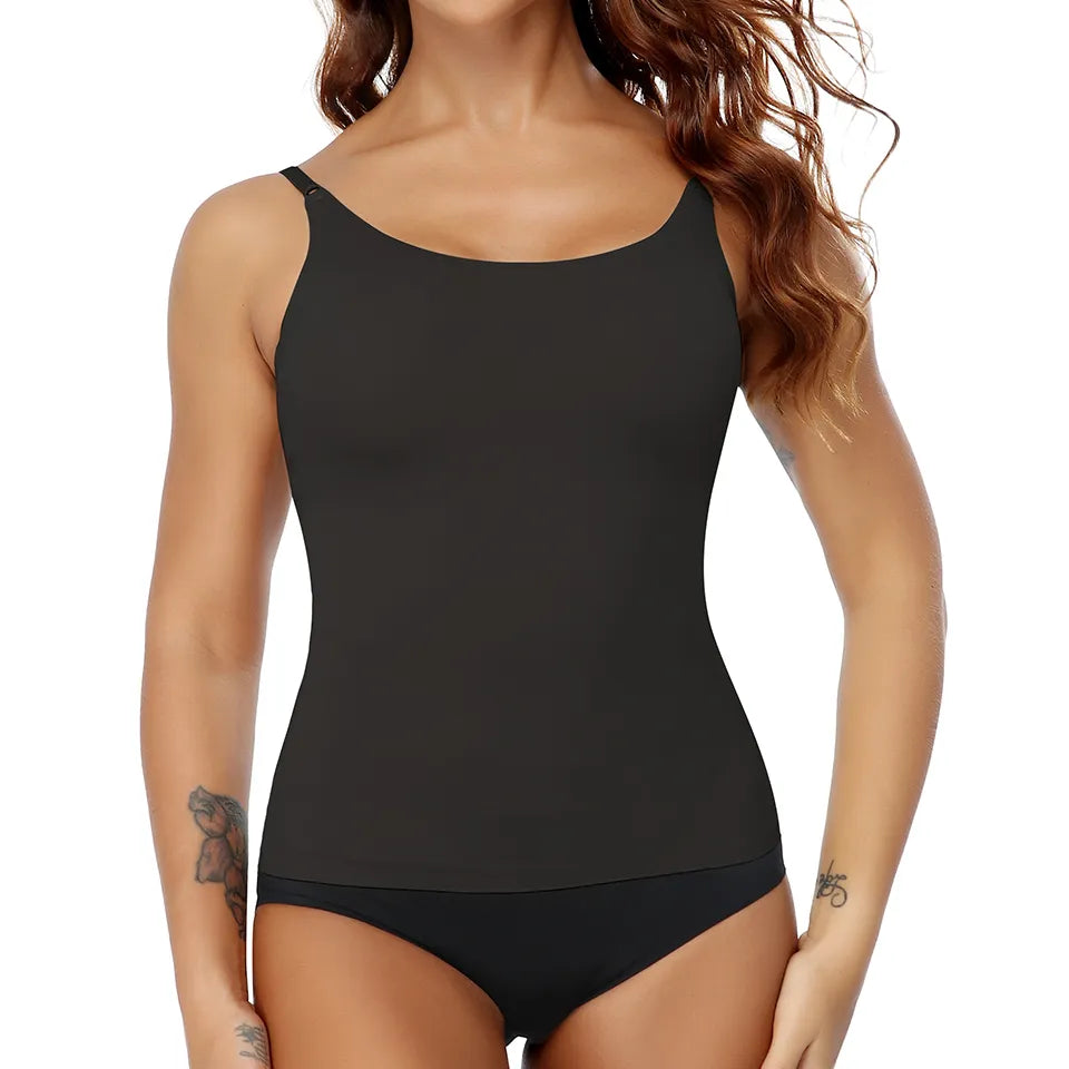 Femme - Débardeur, Camisole Amincissante pour Femme, Sous-Vêtement de Compression, fitness, yoga, running