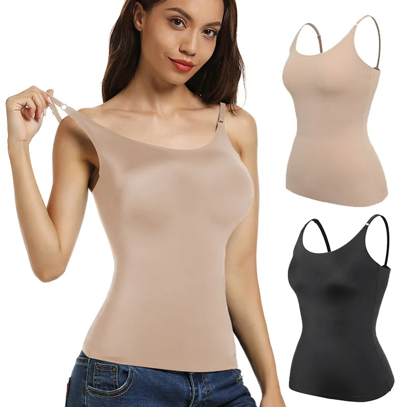 Femme - Débardeur, Camisole Amincissante pour Femme, Sous-Vêtement de Compression, fitness, yoga, running