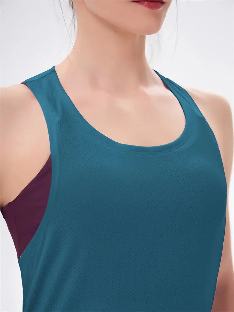 Femme - Haut de sport dos nu pour femmes, chemises de sport, chemise de yoga, vêtements.