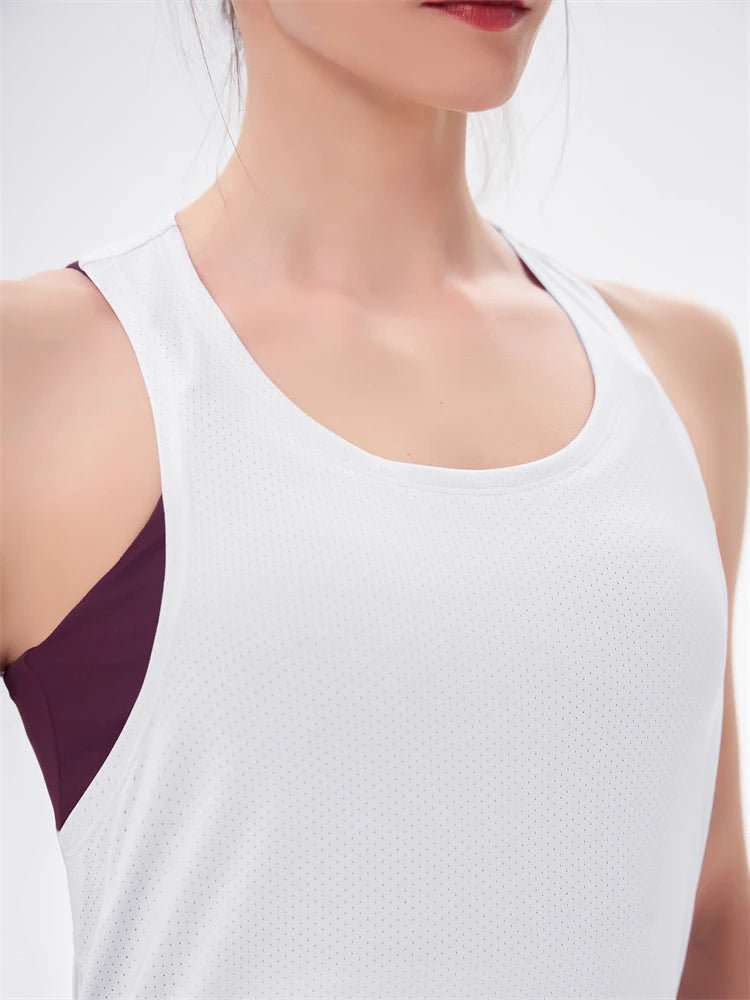 Femme - Haut de sport dos nu pour femmes, chemises de sport, chemise de yoga, vêtements