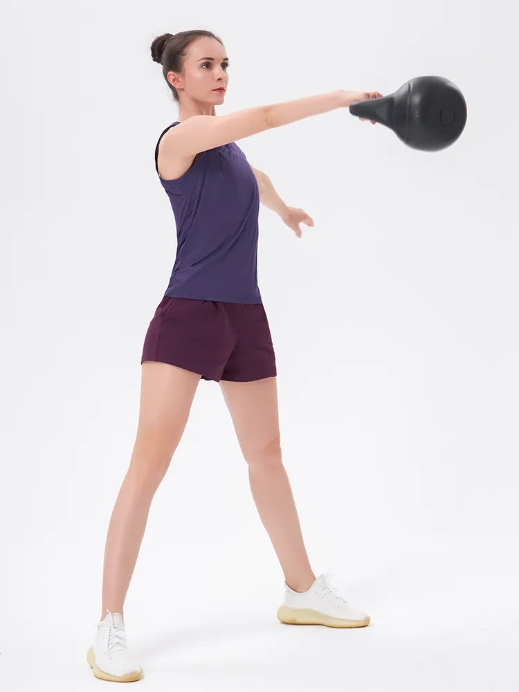 Femme - Haut de sport dos nu pour femmes, chemises de sport, chemise de yoga, vêtements.