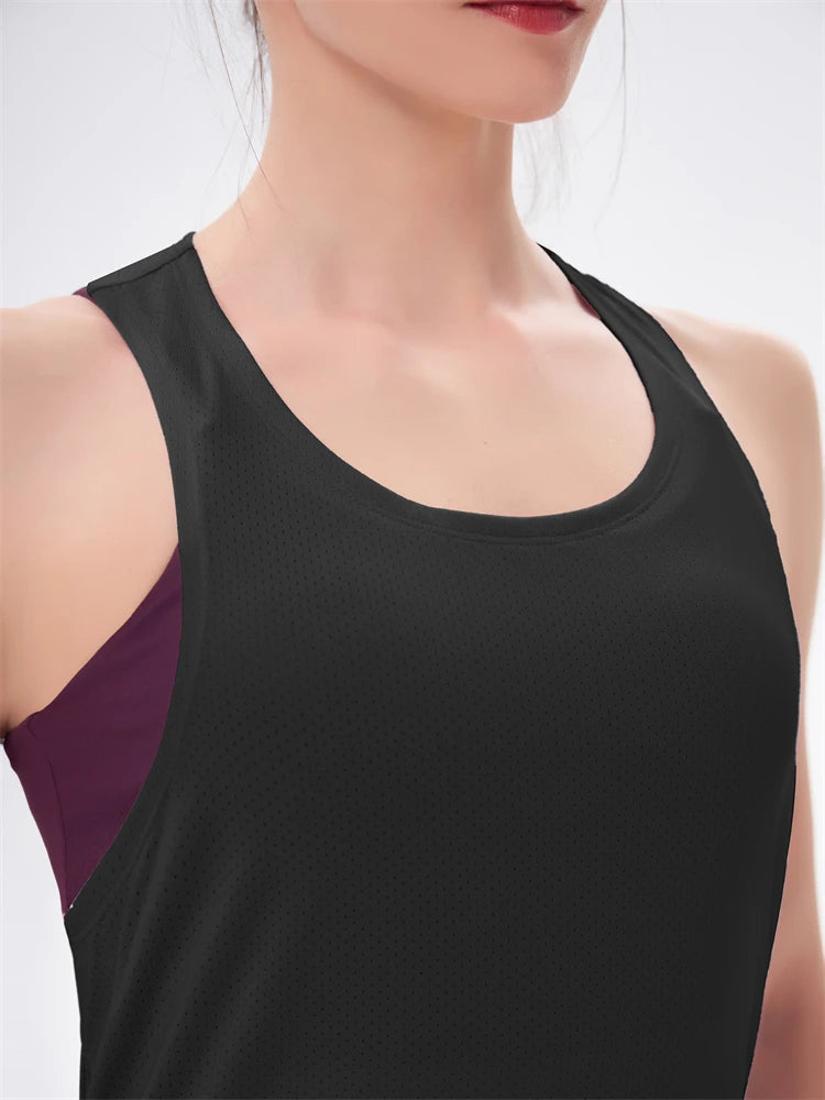 Femme - Haut de sport dos nu pour femmes, chemises de sport, chemise de yoga, vêtements.