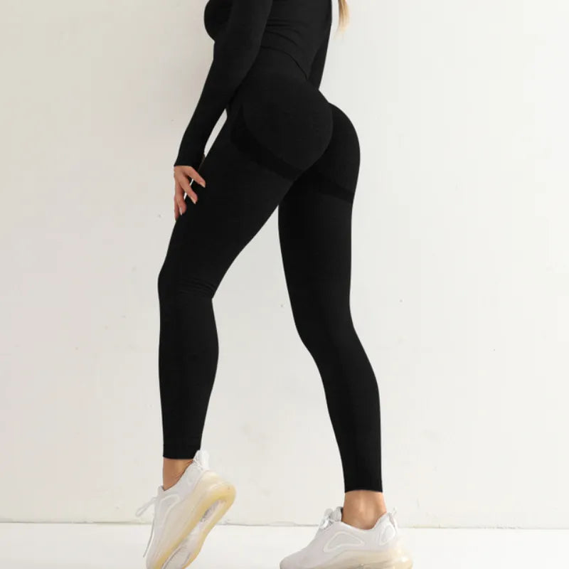 Femme - Leggings de Sport, taille haute, élastique, Yoga, Gym, Jogging, séchage rapide, pantalon Slim Push Up