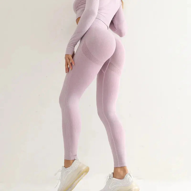 Femme - Leggings de Sport, taille haute, élastique, Yoga, Gym, Jogging, séchage rapide, pantalon Slim Push Up