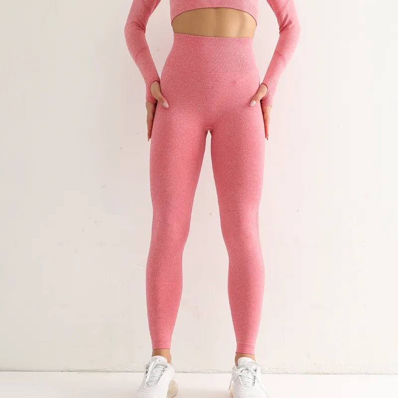 Femme - Leggings de Sport, taille haute, élastique, Yoga, Gym, Jogging, séchage rapide, pantalon Slim Push Up