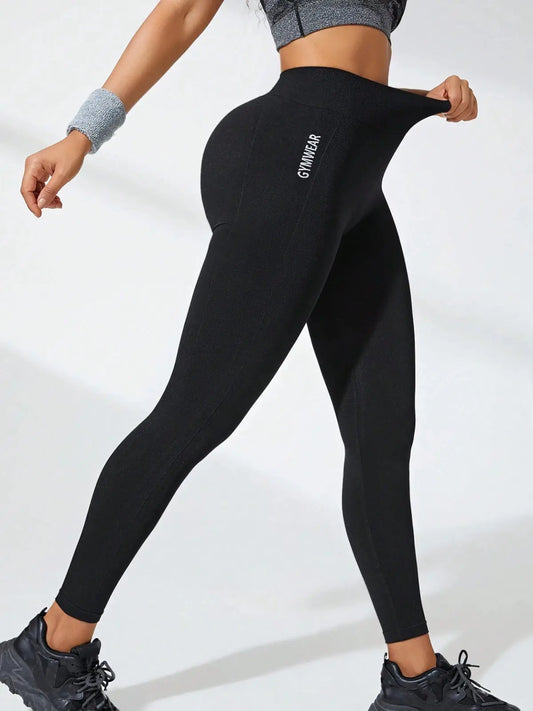 Femme - Pantalon de yoga taille haute pour femmes, vêtements de sport respirants, haute élasticité, lève-fesses