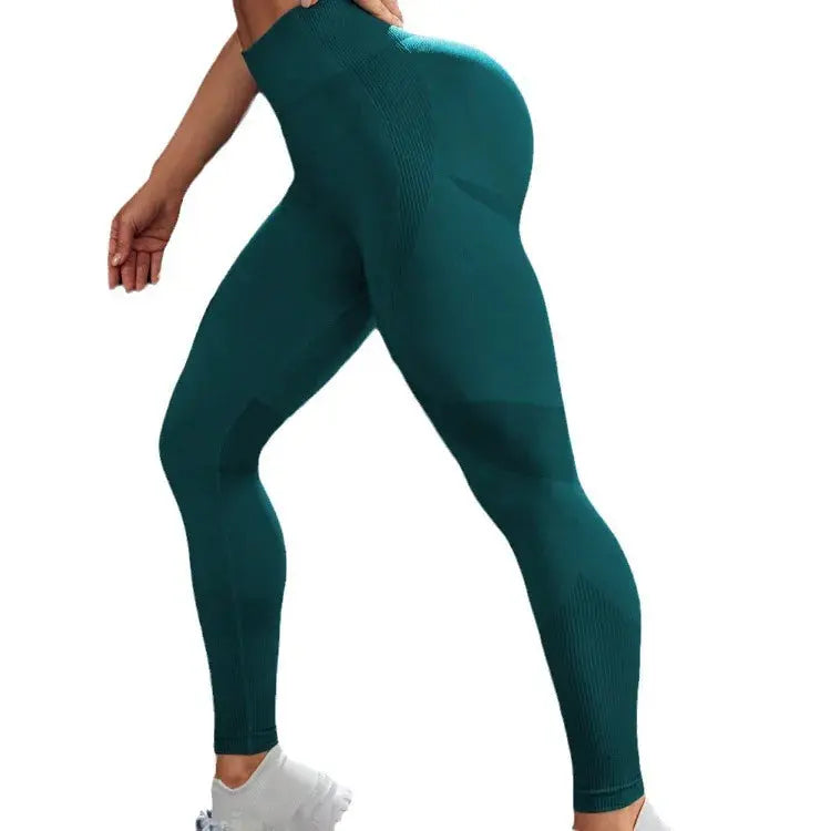 Femme - Pantalon de yoga taille haute pour femmes, vêtements de sport respirants, haute élasticité, lève-fesses