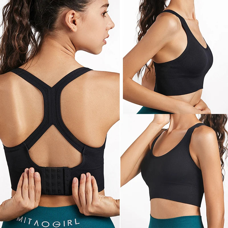 Femme - Prêt à porter, haut soigné d'entraînement, brassière de fitness
