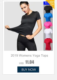 Femme - T-shirt de sport, fitness, gym, course à pied, Haut de yoga à séchage rapide