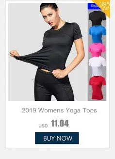 Femme - T-shirt de sport, fitness, gym, course à pied, Haut de yoga à séchage rapide