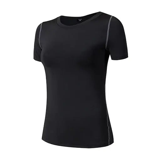 Femme - T-shirt de sport, fitness, gym, course à pied, Haut de yoga à séchage rapide