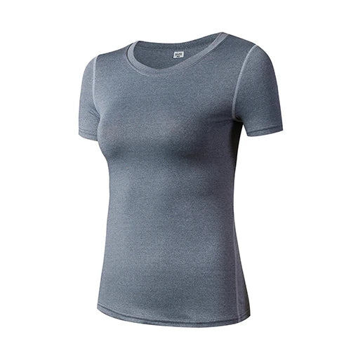 Femme - T-shirt de sport, fitness, gym, course à pied, Haut de yoga à séchage rapide