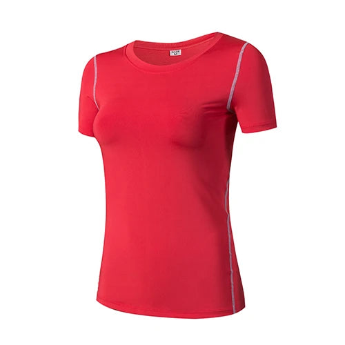 Femme - T-shirt de sport, fitness, gym, course à pied, Haut de yoga à séchage rapide