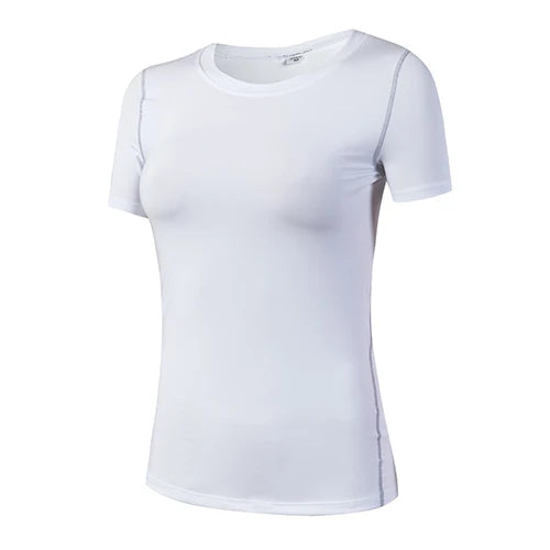 Femme - T-shirt de sport, fitness, gym, course à pied, Haut de yoga à séchage rapide