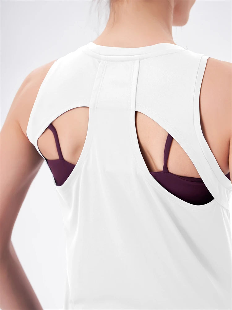 Femme Maillot de corps en maille à dos nu