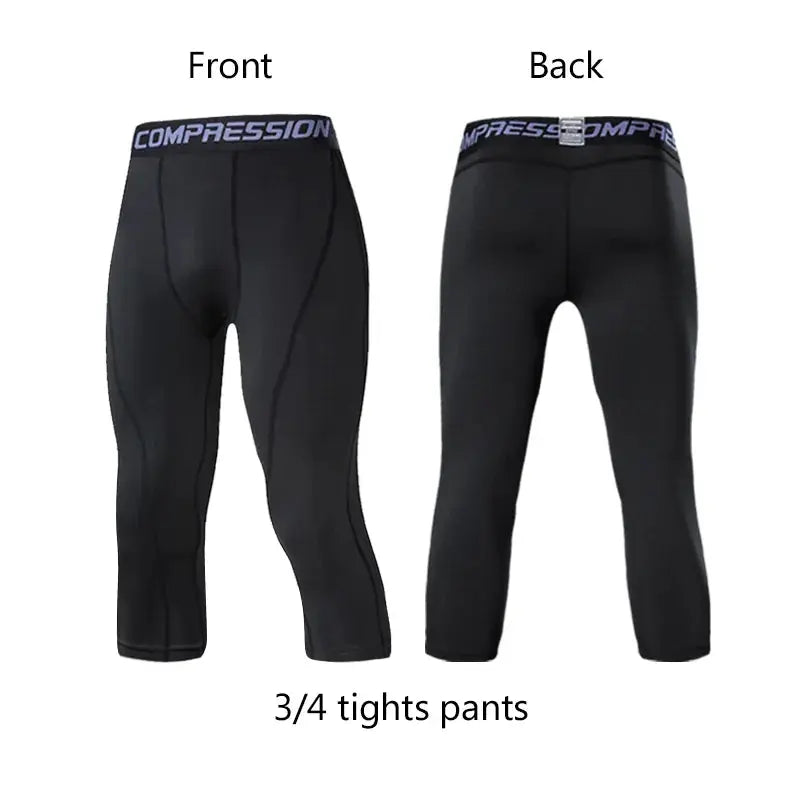 Homme - Legging de cyclisme, course à pied, basket-ball, football, pantalon de survêtement, collants de fitness