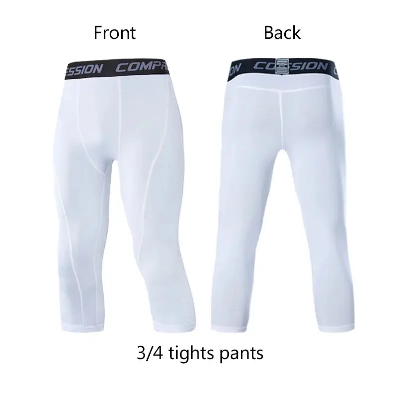 Homme - Legging de cyclisme, course à pied, basket-ball, football, pantalon de survêtement, collants de fitness