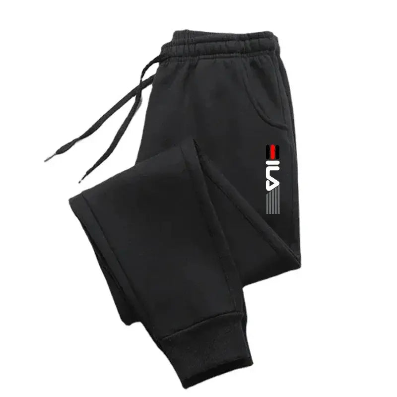 Homme - Pantalon en coton pour homme, décontracté, entraînement de fitness