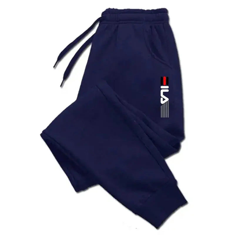 Homme - Pantalon en coton pour homme, décontracté, entraînement de fitness