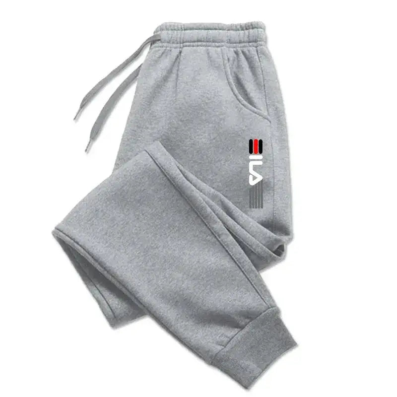 Homme - Pantalon en coton pour homme, décontracté, entraînement de fitness