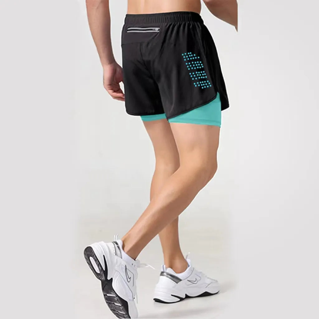 Homme - Short de Sport, d'entraînement, de Jogging, de gymnastique, de course à pied