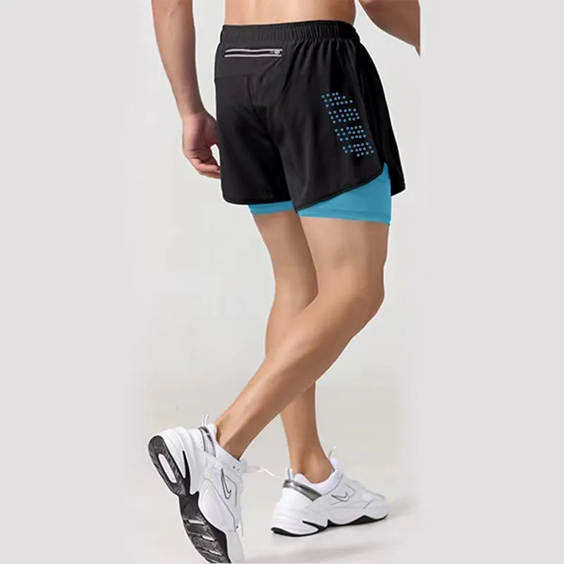 Homme - Short de Sport, d'entraînement, de Jogging, de gymnastique, de course à pied