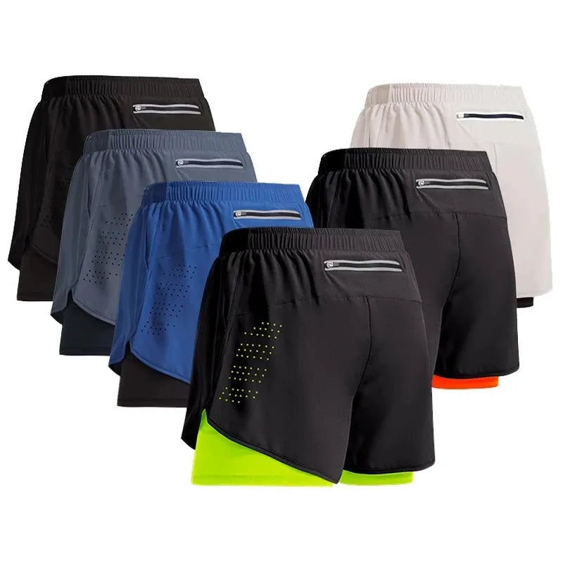 Homme - Short de Sport, d'entraînement, de Jogging, de gymnastique, de course à pied