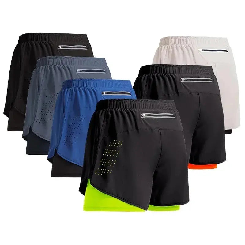 Homme - Short de Sport, d'entraînement, de Jogging, de gymnastique, de course à pied
