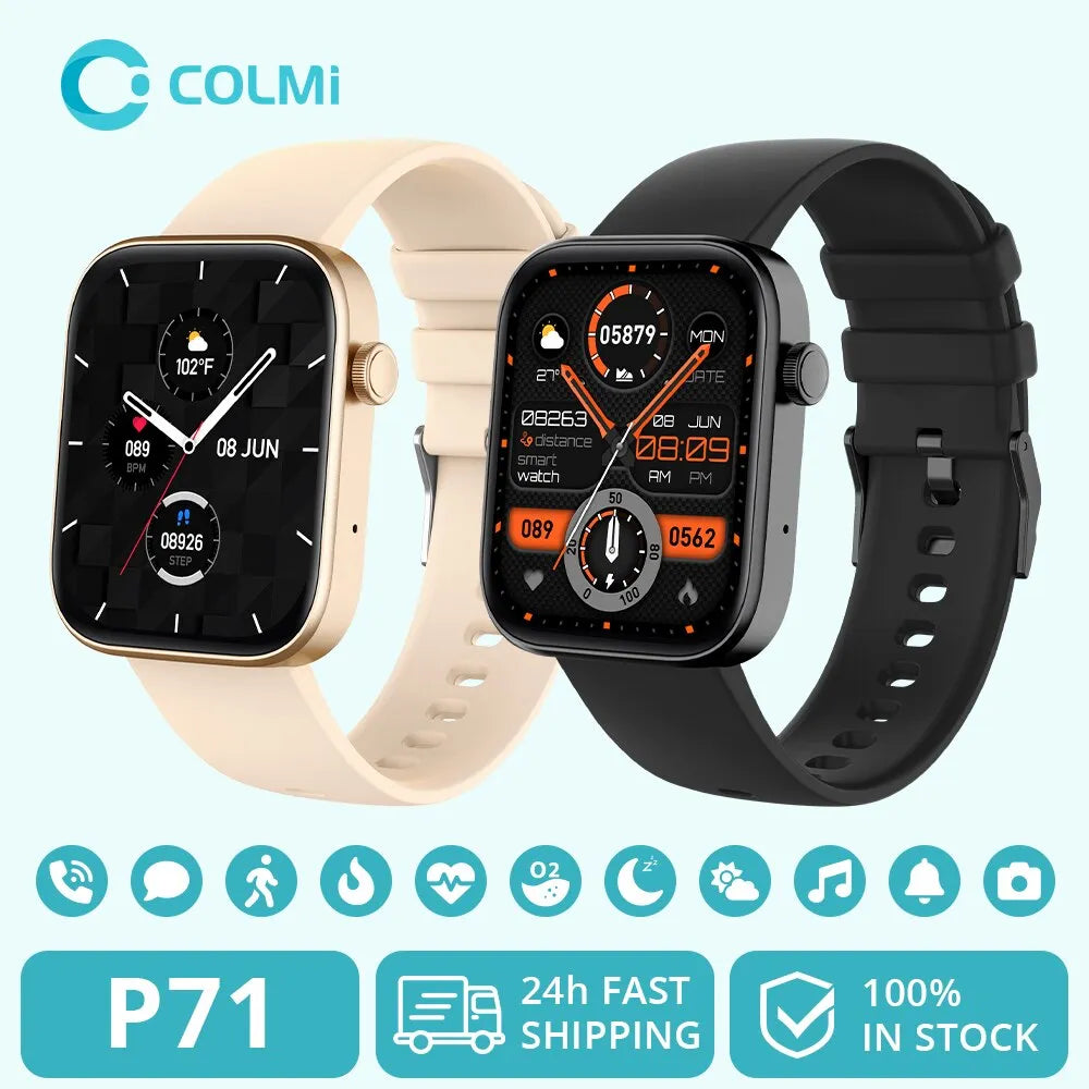 Montre connectée pour les hommes et les femmes, étanche conforme à la norme IP68, avec appels vocaux et assistant vocal, multifonctions