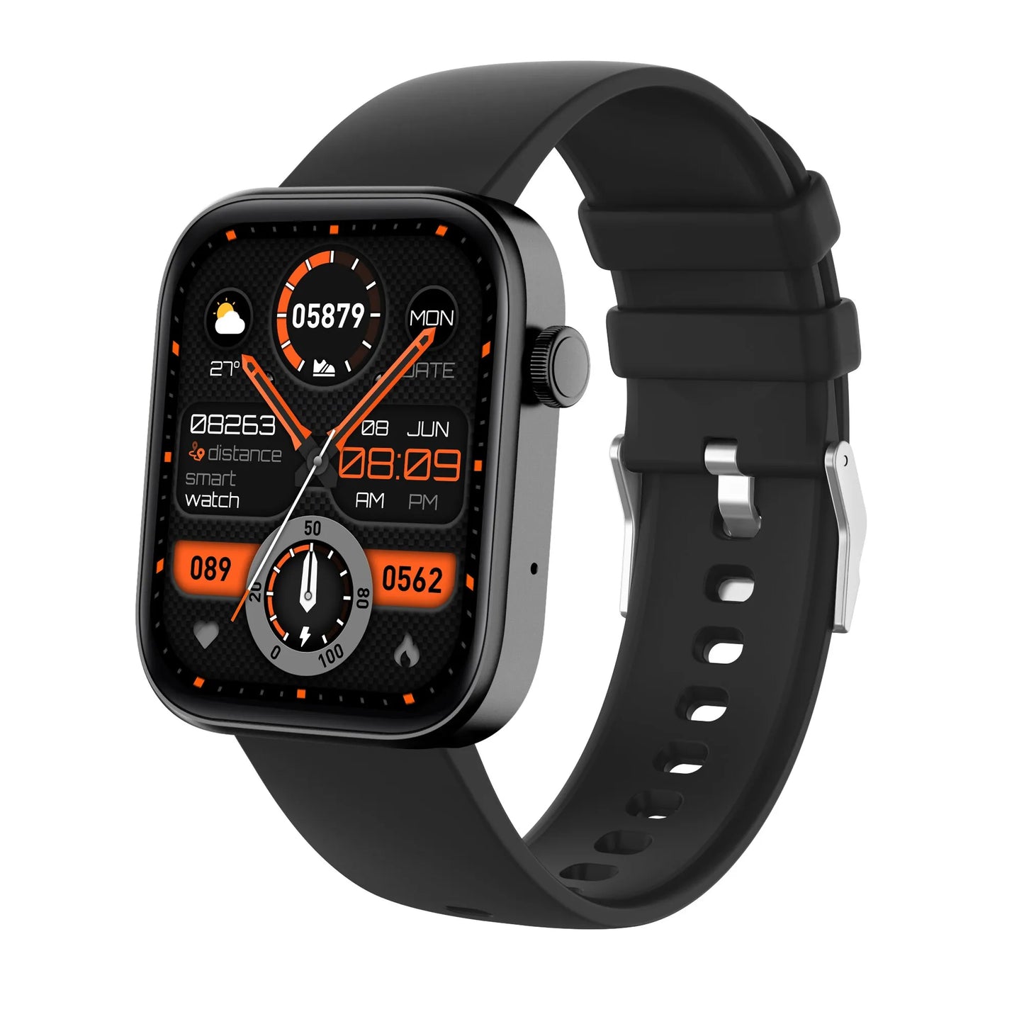 Montre connectée pour les hommes et les femmes, étanche conforme à la norme IP68, avec appels vocaux et assistant vocal, multifonctions