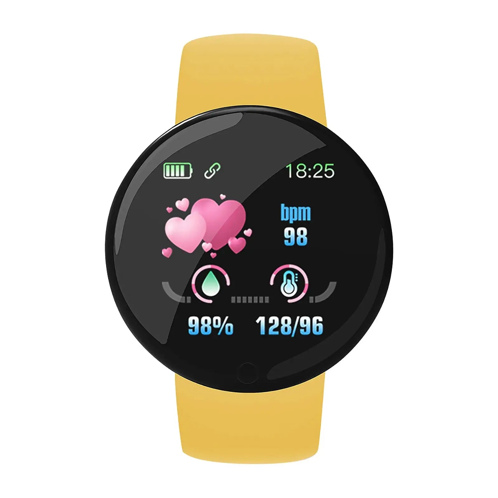 Montre de sport intelligente numérique ronde pour hommes et femmes, montres LED, électronique, Bluetooth, montre-bracelet de fitness, multifonctions.