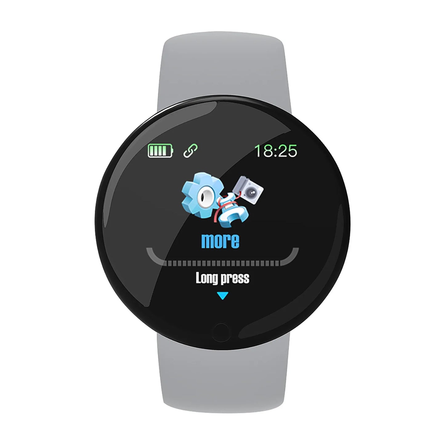 Montre de sport intelligente numérique ronde pour hommes et femmes, montres LED, électronique, Bluetooth, montre-bracelet de fitness, multifonctions.