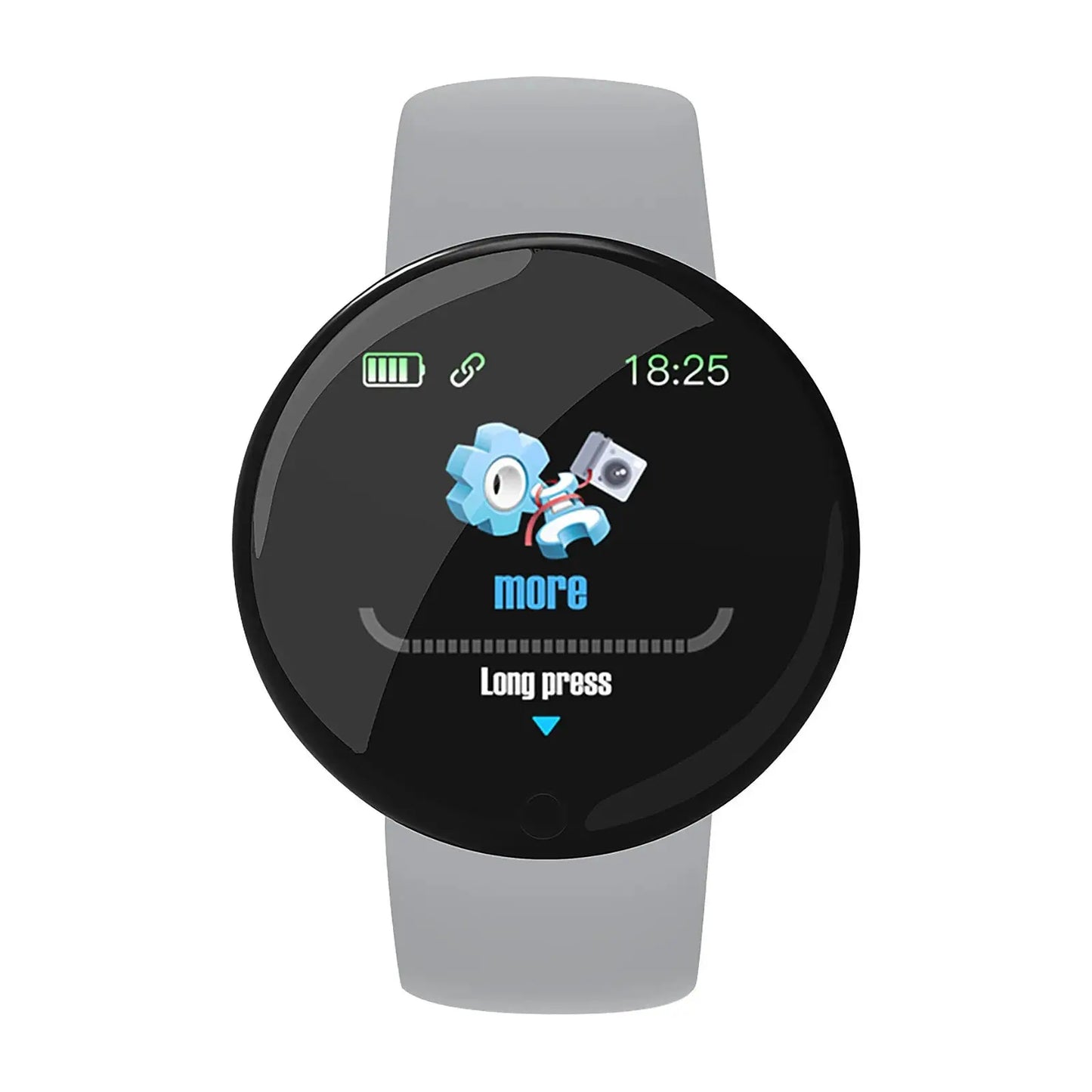 Montre de sport intelligente numérique ronde pour hommes et femmes, montres LED, électronique, Bluetooth, montre-bracelet de fitness, multifonctions.