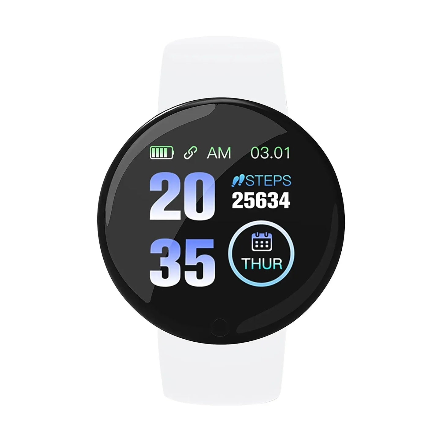 Montre de sport intelligente numérique ronde pour hommes et femmes, montres LED, électronique, Bluetooth, montre-bracelet de fitness, multifonctions.