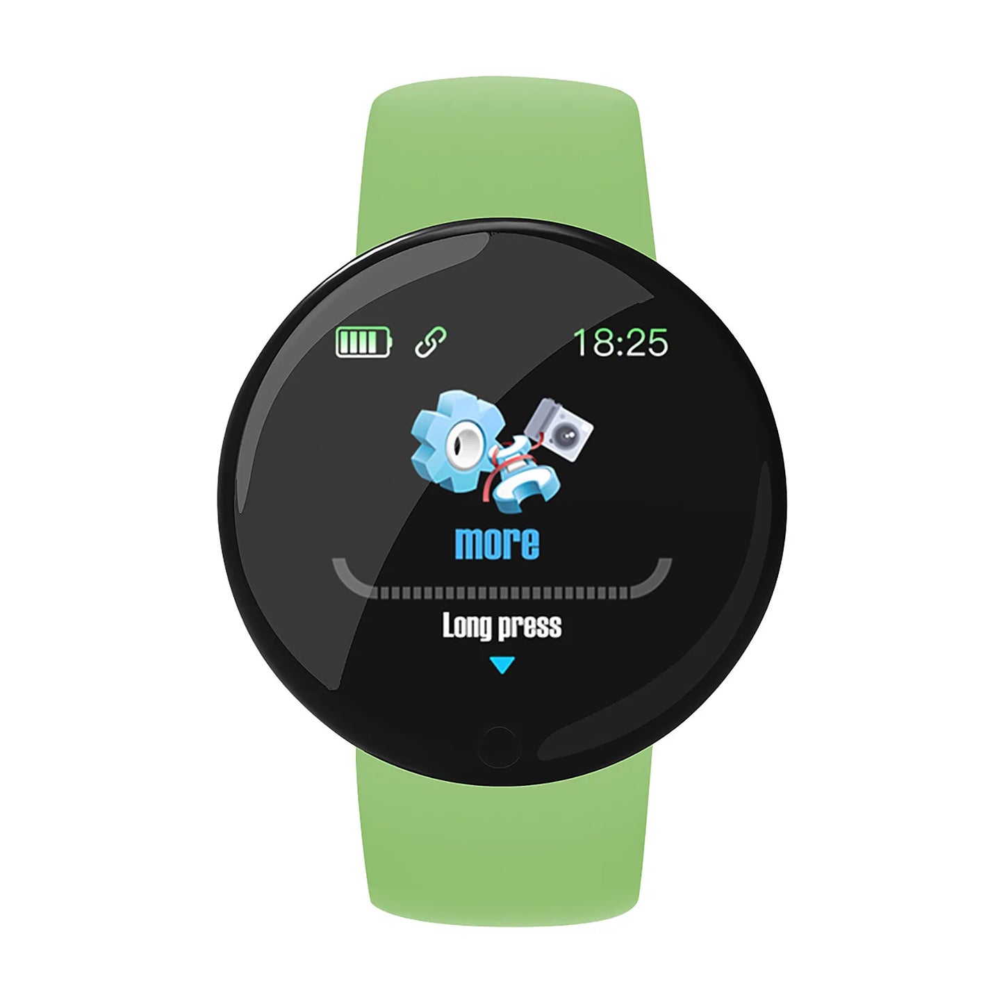 Montre de sport intelligente numérique ronde pour hommes et femmes, montres LED, électronique, Bluetooth, montre-bracelet de fitness, multifonctions.