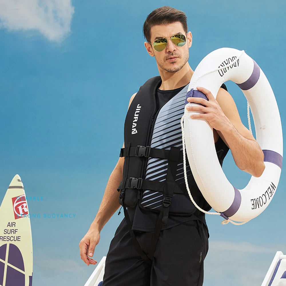 Gilet de Sauvetage en Néoprène pour Homme et Femme, pour sports nautiques, Natation