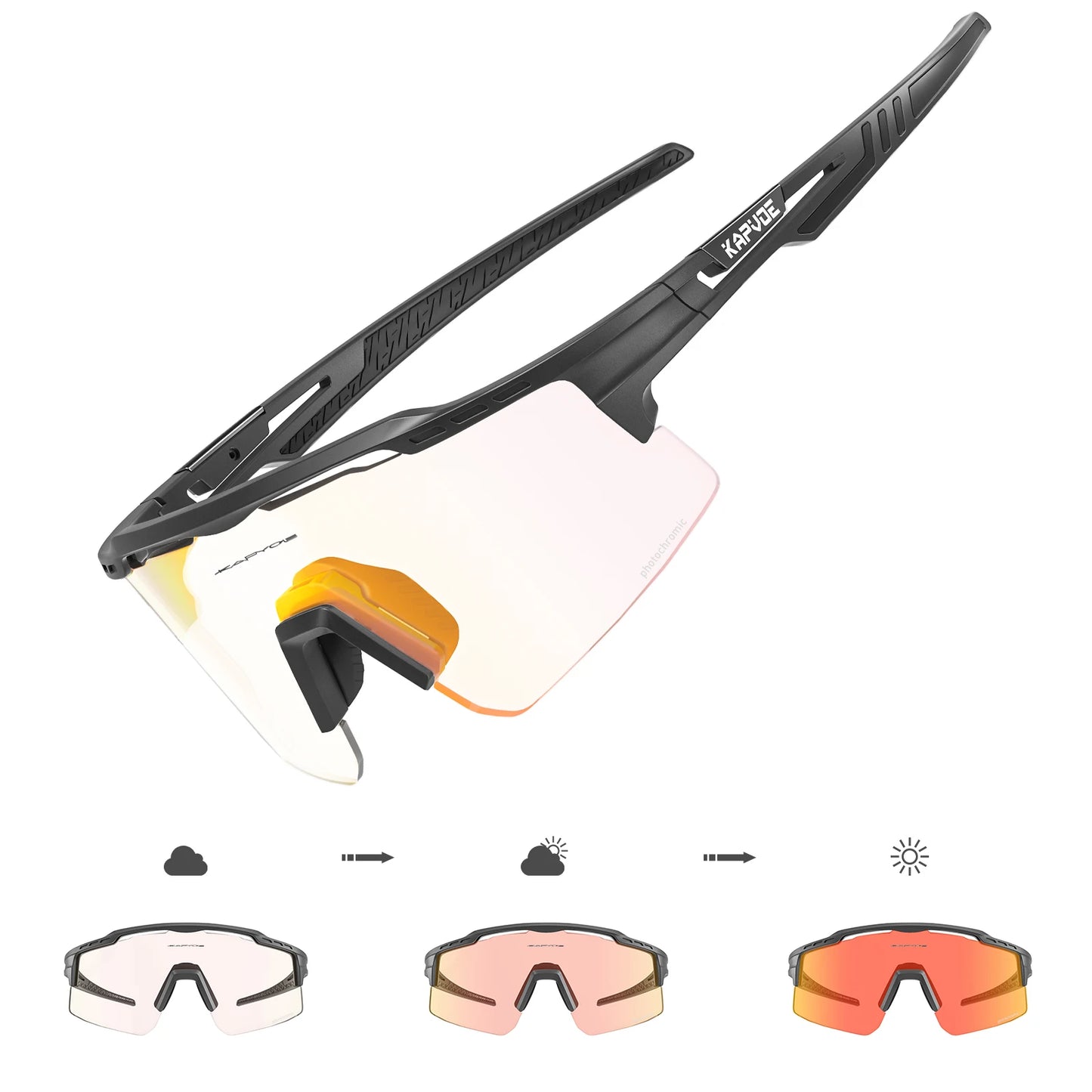 Lunettes de soleil photochromiques, sport, cyclisme