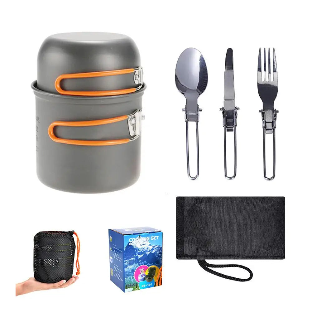 Ensemble de cuisine portable – idéal pour camping, rando, pique-nique et aventure