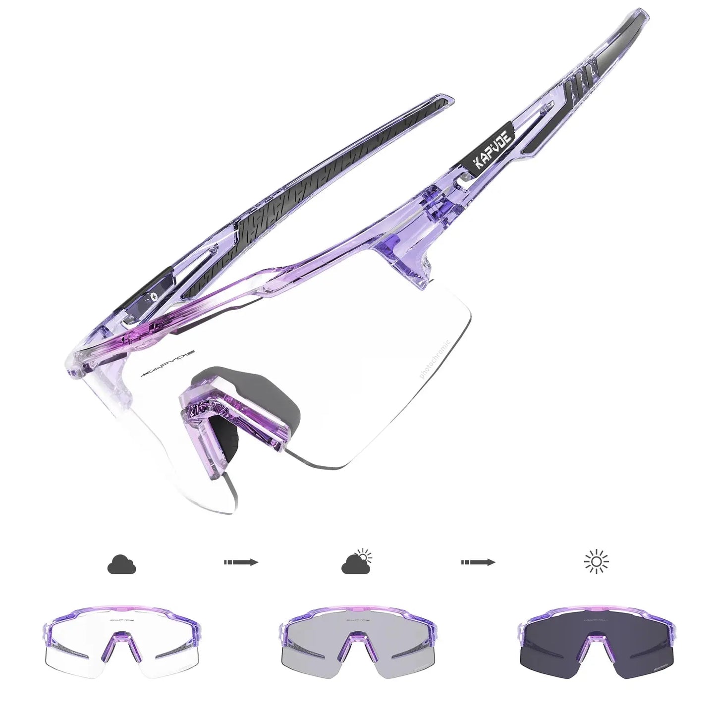 Lunettes de soleil photochromiques, sport, cyclisme SportMix