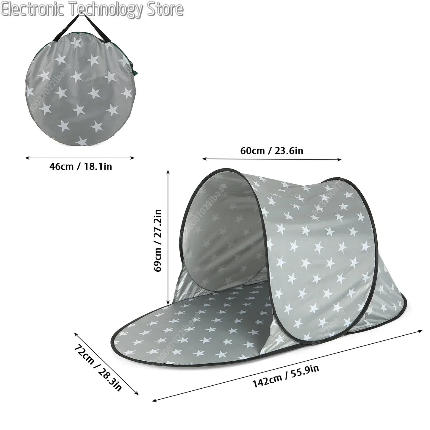 Tente portable anti-UV – idéale pour plage, camping, installation rapide
