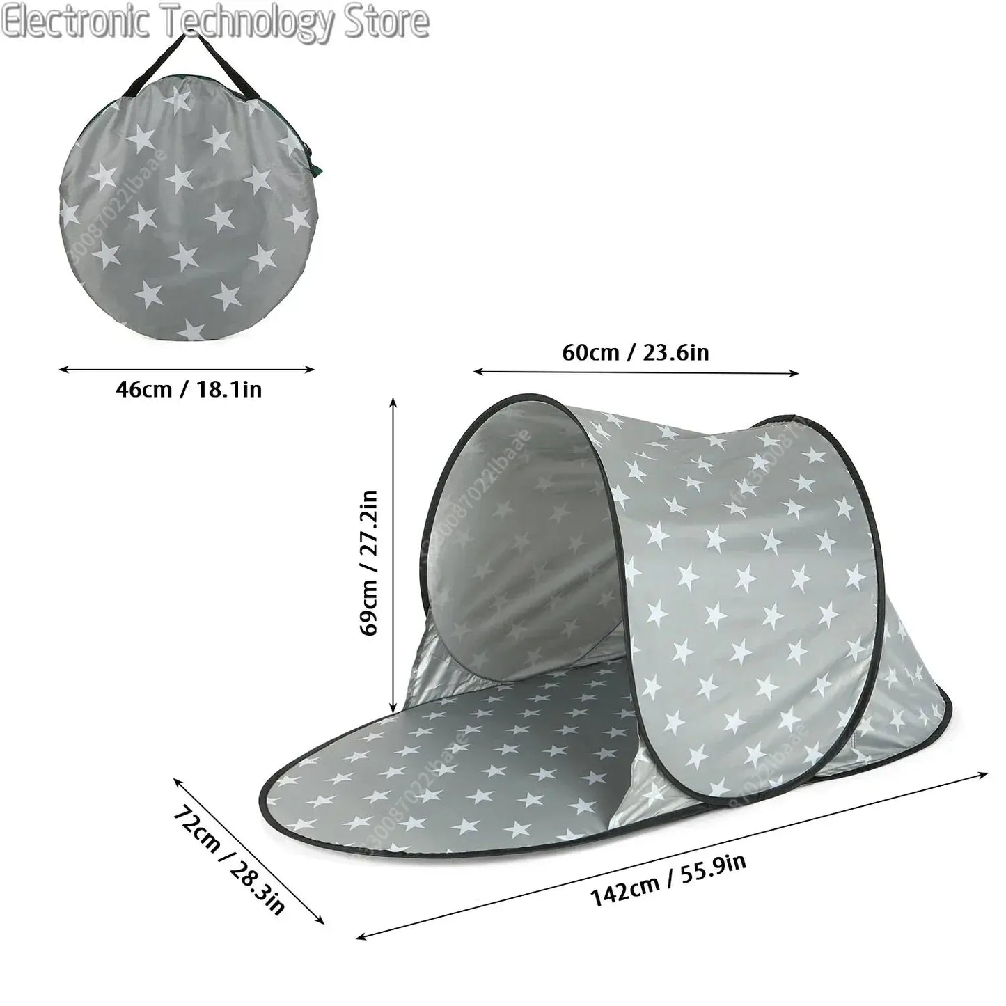 Tente portable anti-UV – idéale pour plage, camping, installation rapide SportMix