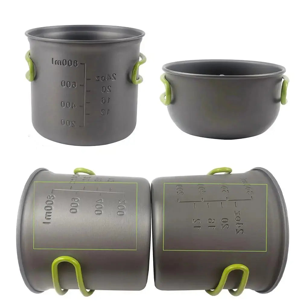 Ensemble de cuisine portable – idéal pour camping, rando, pique-nique et aventure SportMix