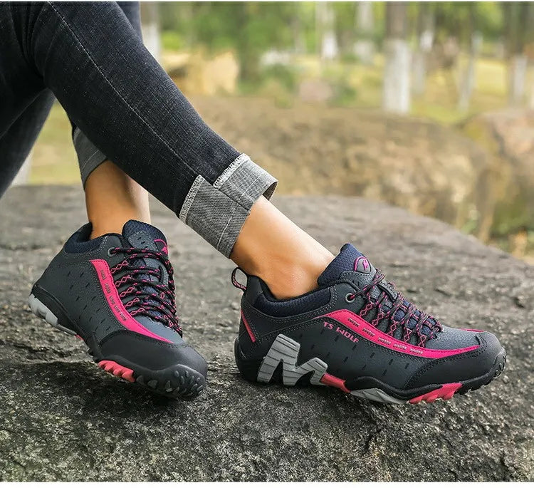 Chaussures de randonnée unisexes premium en cuir – robustes, confortables et durables
