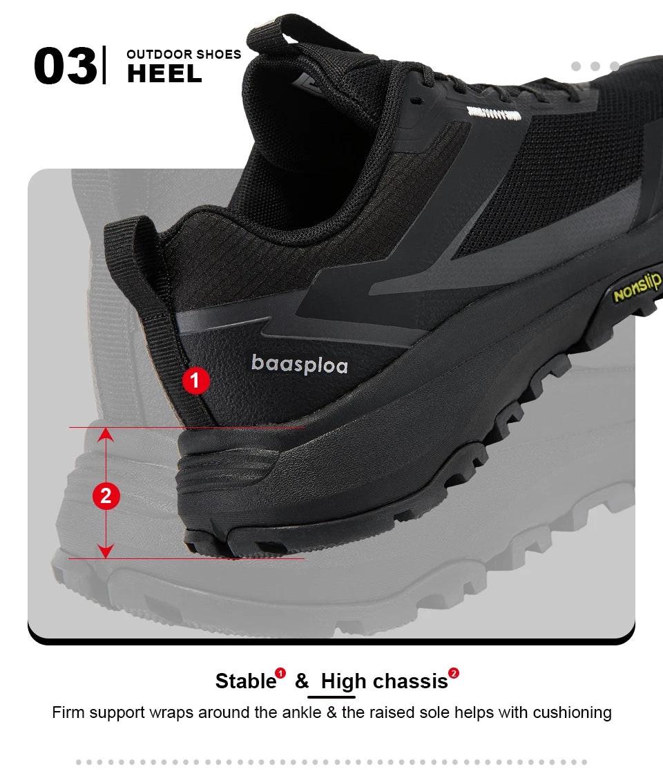 Chaussures de randonnée homme – respirantes, antidérapantes et robustes