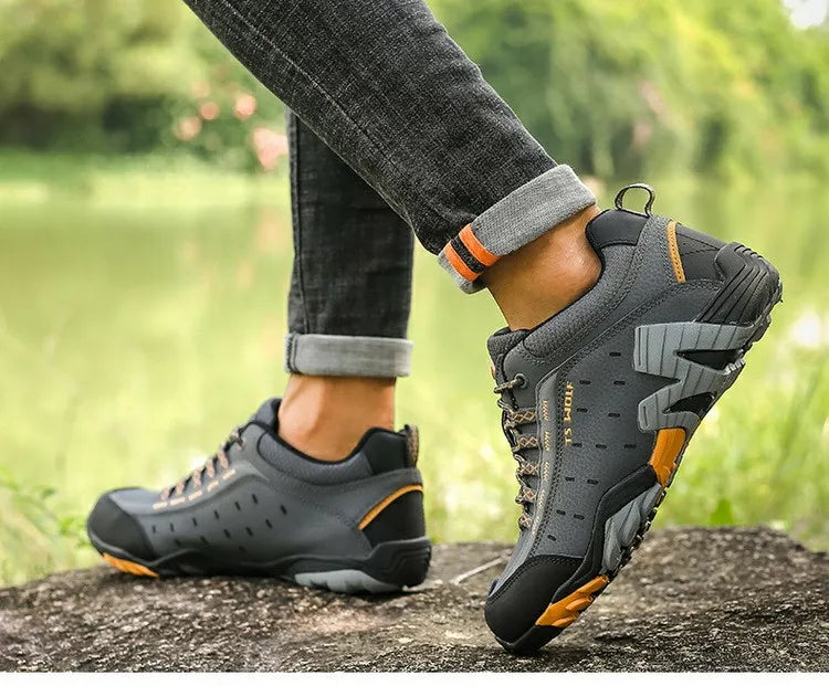 Chaussures de randonnée unisexes premium en cuir – robustes, confortables et durables