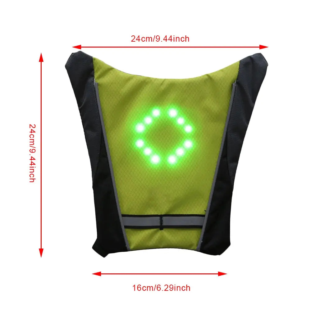 Sac à dos de cyclisme de nuit à LED avec télécommande SportMix