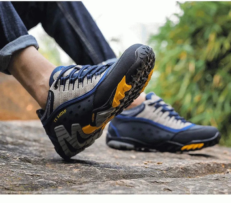 Chaussures de randonnée unisexes premium en cuir – robustes, confortables et durables