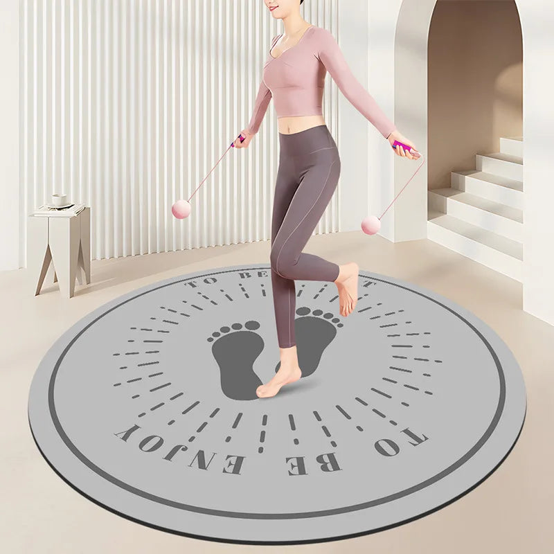 Tapis de Yoga, corde à sauter, insonorisant, absorbant les chocs, pour maison, salle de sport, silencieux, exercice de Fitness aérobique, antidérapant, insonorisé